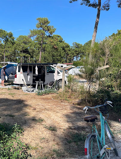 Camping Montacabana : camping accueil vélo en Gironde